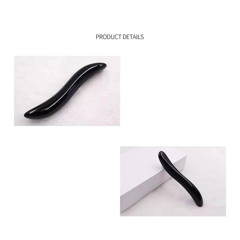 Obsidian Scraping Acupuncture Massage Stick Gua Sha Board Facial Beauty Tools Meridian Point Gouache Scraper Skin Tool