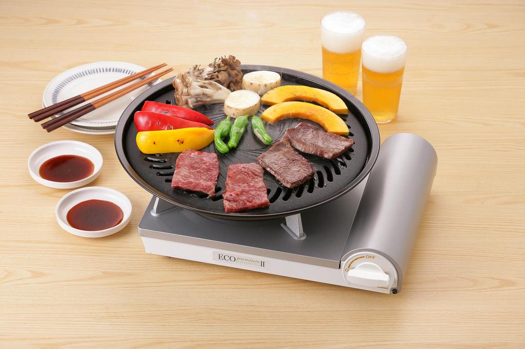 Iwatani Eco Premium III Portable Gas Stove, Internal Flame Type, Portable, Emergency Supplies, Tabletop, Power Outage Preparedness, Made in Japan, CB-