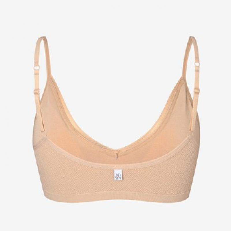 2nd Skin Seamless Jacquard Pattern Lace Bralette 2 Colors Dfwsu1200
