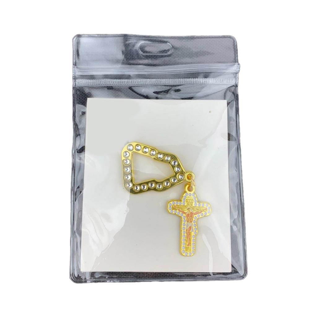 Novelty Alloy Symbol Hat Chain Brooch Eye Catching Hat Chain Badge Adornment Stylish Sacred Headwear for Fashionasts