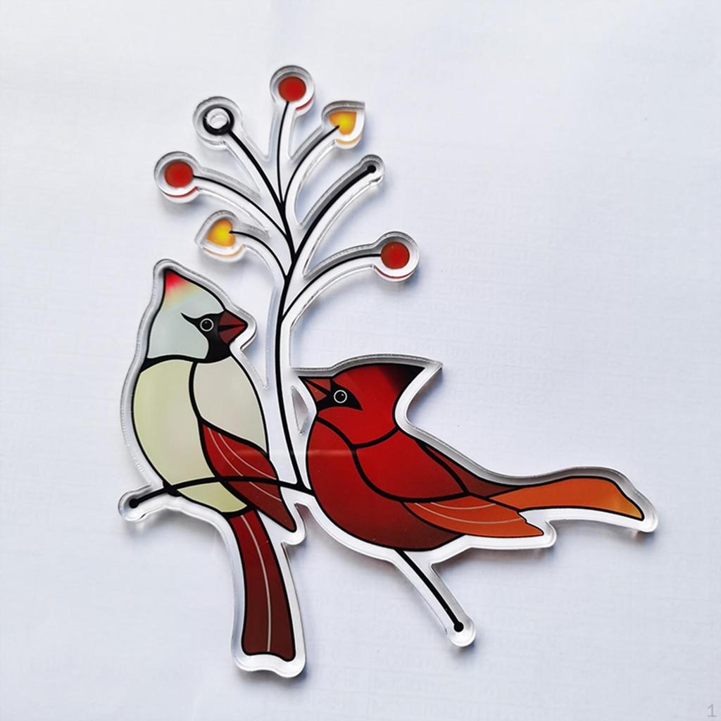Acrylic Birds Car Doors Branch Fence Ornaments