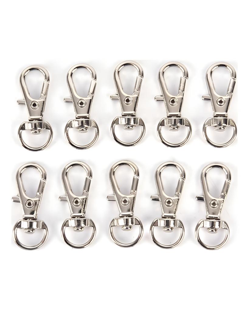 10Pcs Mini Aluminum Alloy Keychain To Make Spring Clip Hook Carabiner