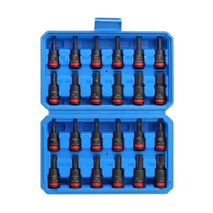 24Pcs Universal 38Inch Hexagonal Shank Socket Bit Set Hexagonal / Bit Socket For Automotive And Industrial Applications