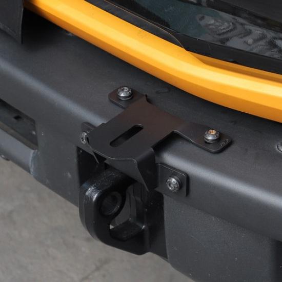 Metal Front Bumper LED Spotlight Lamp Holder Bracket Stand For Ford Bronco 21-25