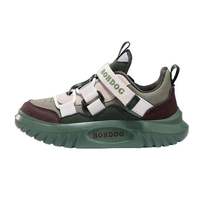 Babu Bean Classmates Boys Leather Shoes 2025 Autumn and Winter New Middle-aged and Older Children's Sports Shoes Girls Running Shoes