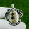 Gift For Her 925 Sterling Silver Natural Ocean Jasper Gemstone Jewelry Pendant