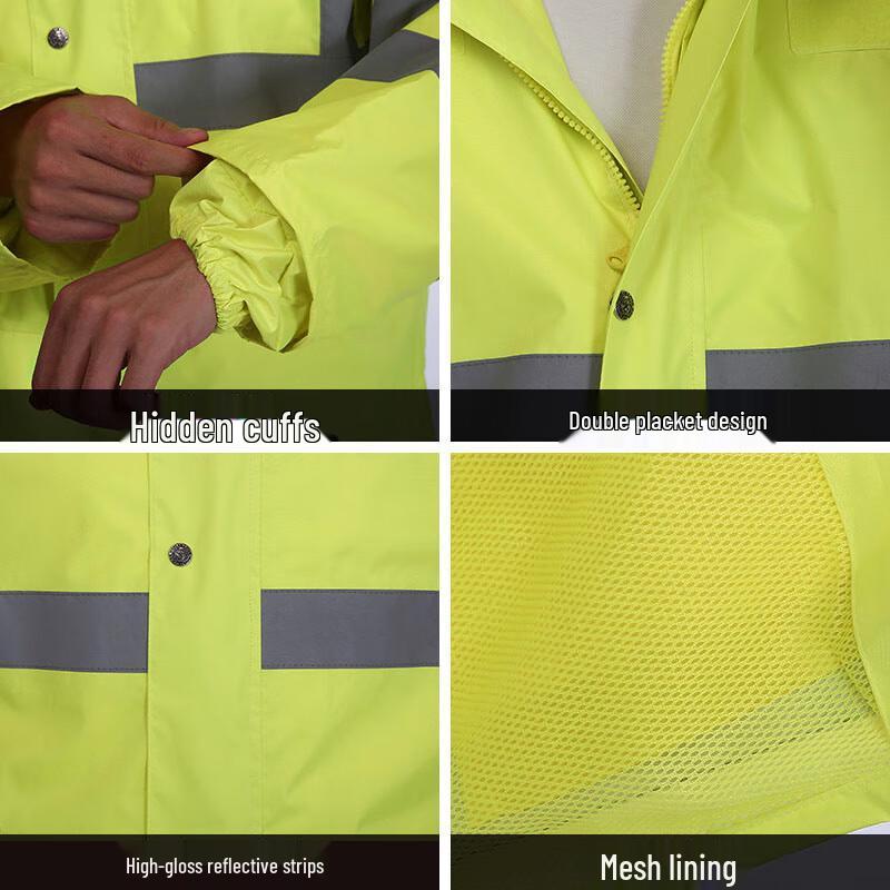 Traje de lluvia reflectante de alta visibilidad Huijie