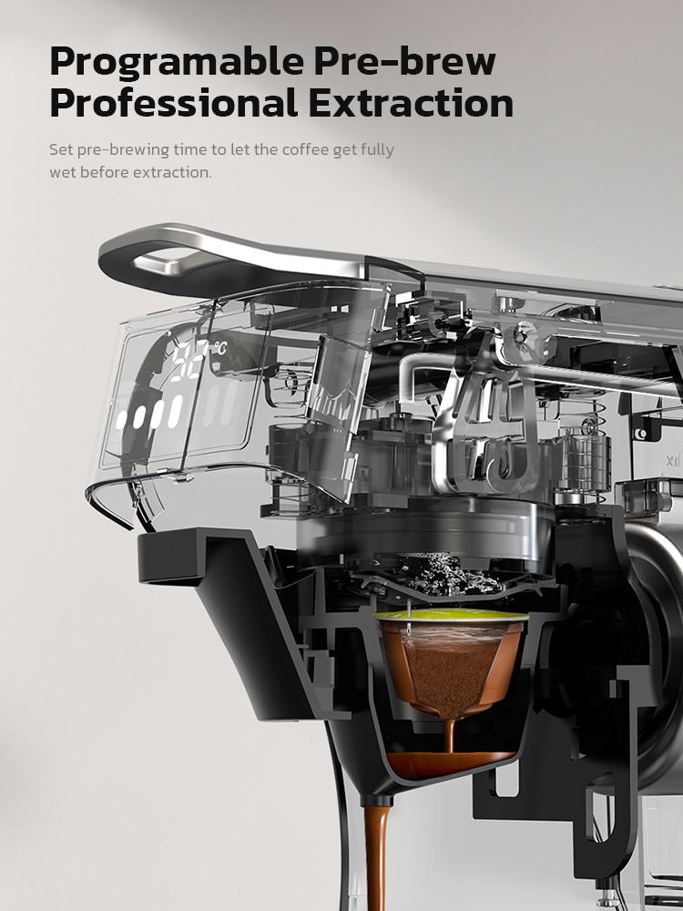 Kapsel-Kaffeemaschine HiBREW 6 in 1 20 Bar Programmierbare Kaffeemaschine mit Heiß- und Kaltextraktion H1B