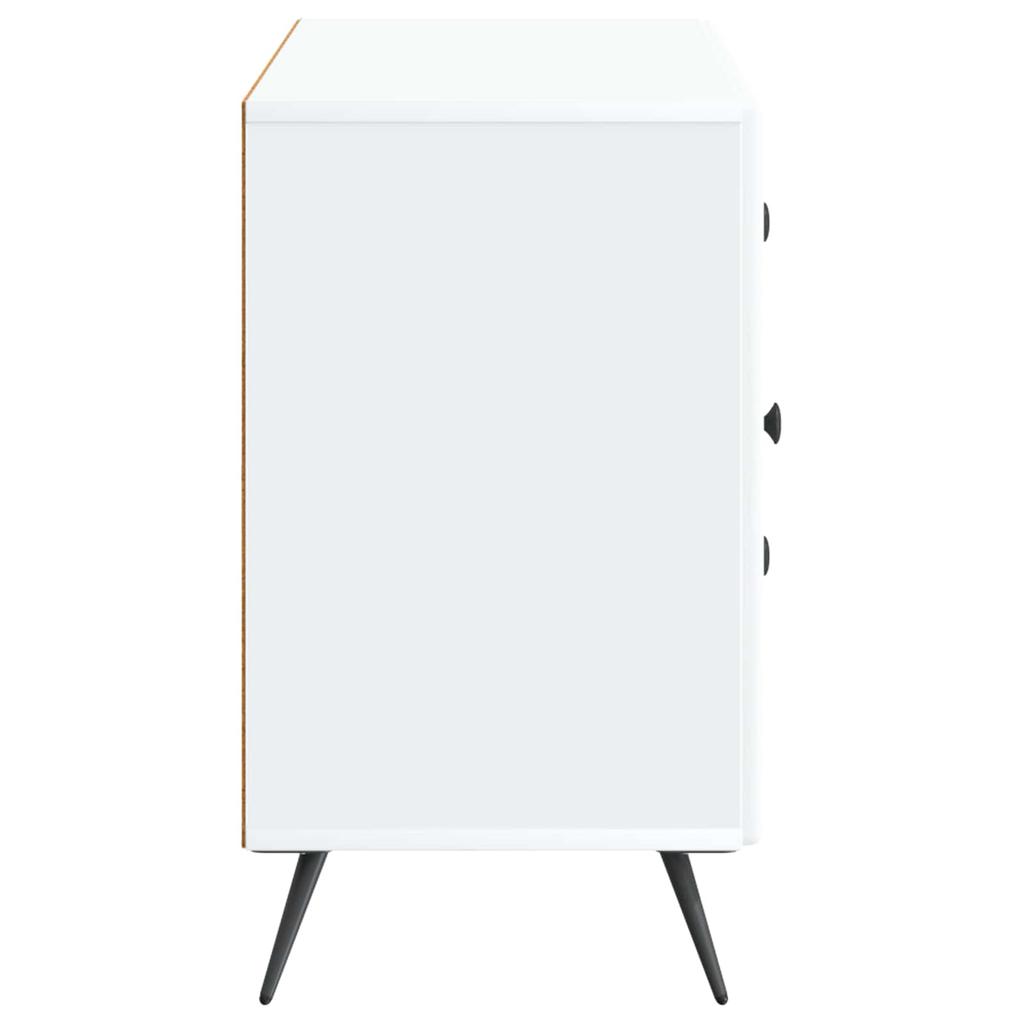Sideboard with Drawers White 89 x 34.5 x 60 cm Engineered Wood