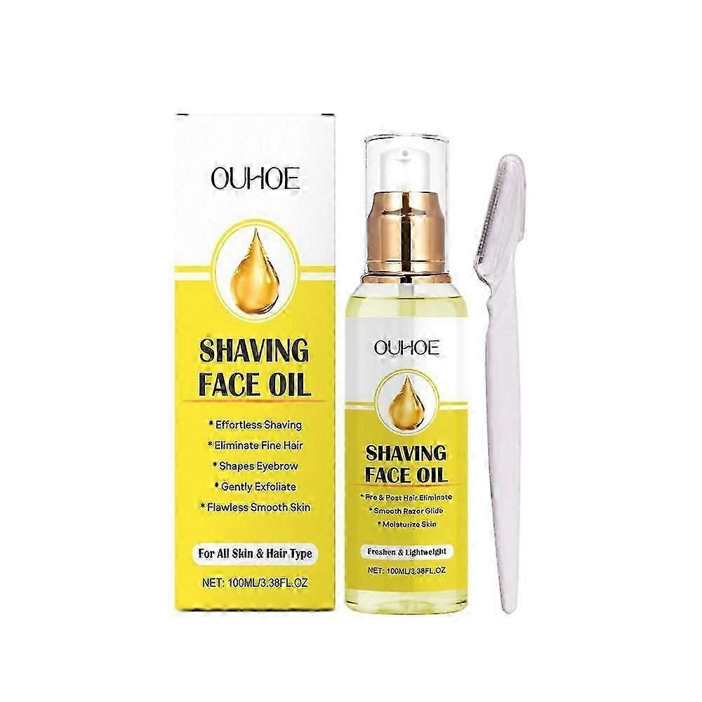 1-3pcs 100ml Shaving Face Oil W/ Shaver, Shave Oil for Women, Softens Area Pre Shave & After Shave