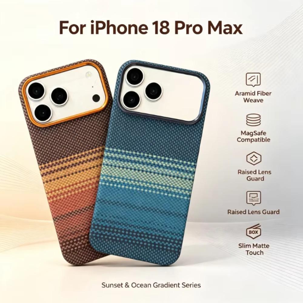 Luxus Business Kohlefaser-Muster Legierung Linse Hartes Handygehäuse für IPhone 18 Pro Max 17 Pro Max Magnetisches Kabelloses Laden Stoßfester Schutzbezug