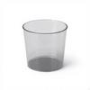 Desktop Trash Can, Mini Waste Bin, Cute Garbage Container, Office, Bedroom Trans Gray Small