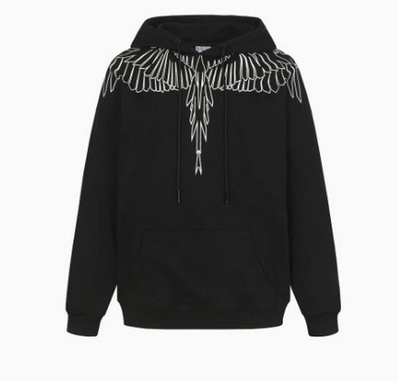 Felpa con cappuccio Marcelo Trendy Feathered Wings: Felpa girocollo unisex con motivo a fulmini e serpenti multicolore Phantom Wings.