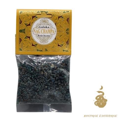 Résine D'encens - GOLOKA - Nag Champa - 30 Grammes - Énergies Négatives - Parfum Indien
