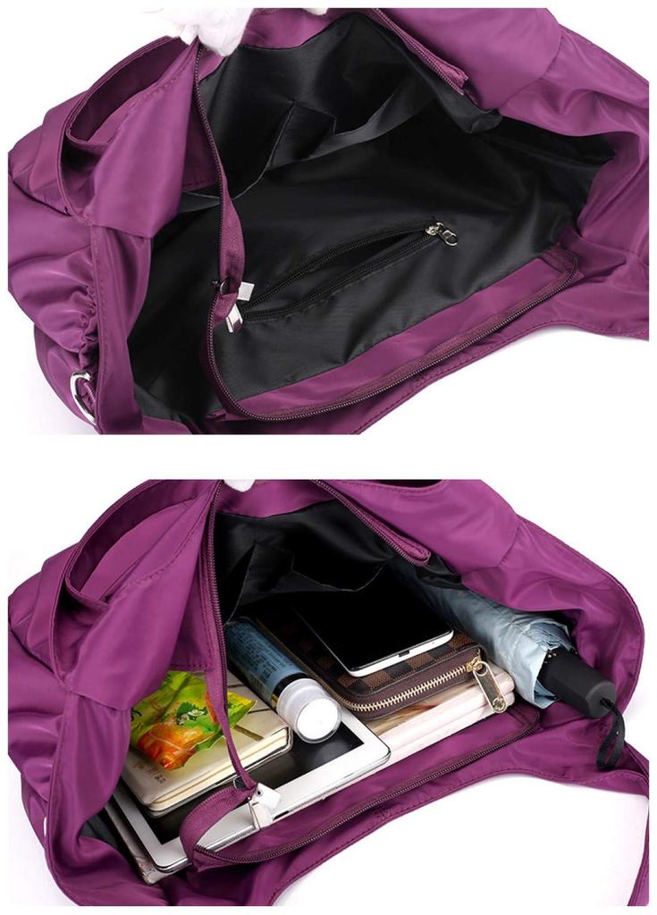 Yanaier Tote Bag, Shoulder Bag, Mother's Bag, 2-Way, Large Capacity, Lightweight, Waterproof, Multifunctional, Popular, Stylish, Crossbody Bag,
