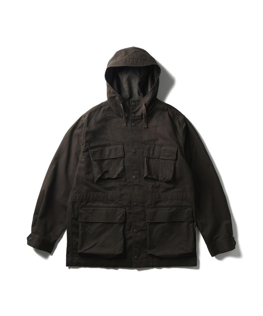 Snow Peak TAKIBI Chino Cargo Jacket Dark XL JK-25AU010, Outerwear, Men's/Women's, Brown,