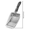 Heavy Duty Cat Litter Shovel Sifter Poop Shovel Clean Tool Wide Rustproof Stainless Steel Cat Litter Scoop For Kittens puppy