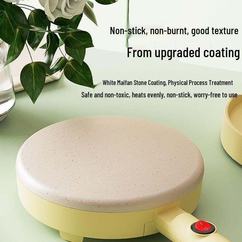 Electric Crepe & Pancake Maker for Home - Versatile Machine for Spring Rolls, Baking, and More