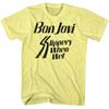 Bon Jovi Slippery When Wet Gift For Fan T Shirt Full Size S-5XL Unisex T-Shirt