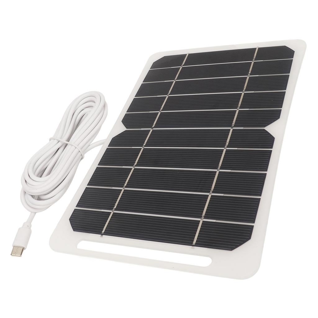 5W5V Solární panel s výstupem typu C Monokrystalický Účinný Přenosný Odolný Modul solárních článků