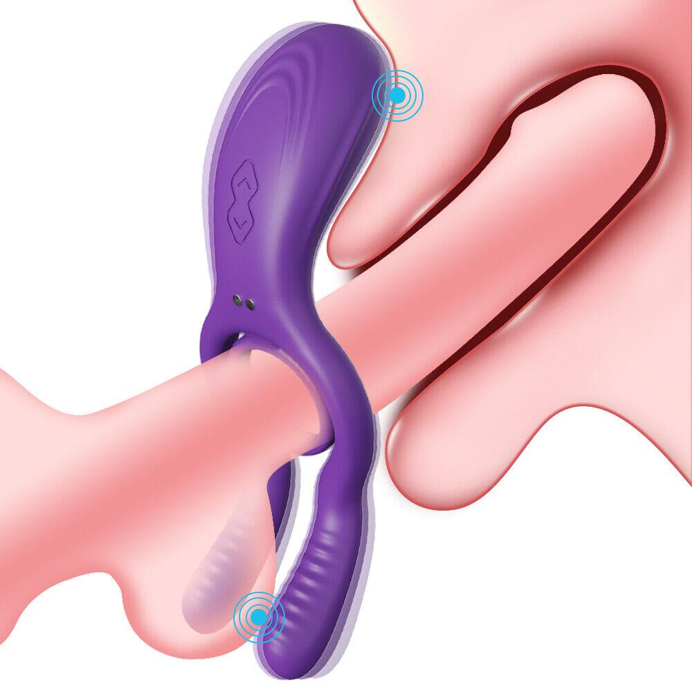 3 двигателя вибратор кольцо для пениса кольцо для пениса для мужчин задержка эякуляции кольцо для пениса секс-игрушки для мужчин пара колец игрушки для взрослых