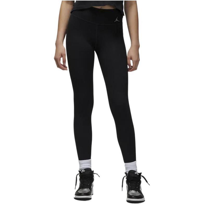 Jordan Dri-FIT Sport Solid Logo Print Drawstring Tight Bottoms Women Bottoms Black DQ4449-010