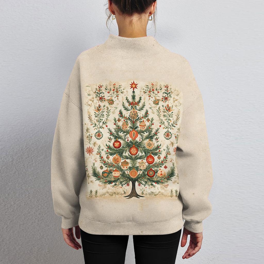 Mock Neck Sweatshirt Women Fall Comfort Oversized Sweatshirt Dressy Pullover Sweatshirts No Hood Cozy Turtleneck Tops