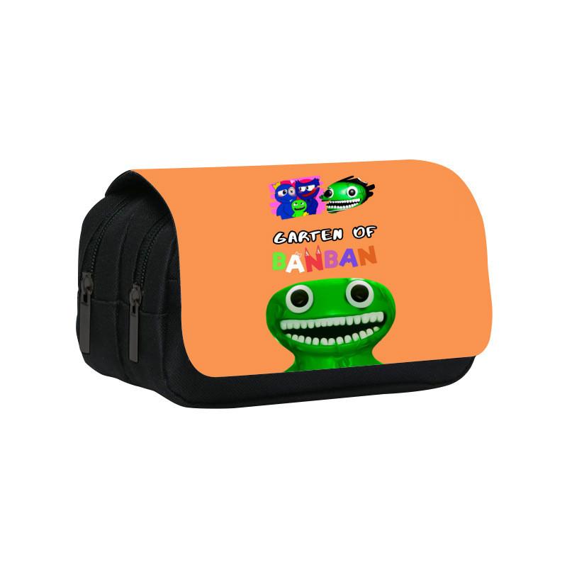 Garten Of Banban Double Layer Pencil Bag With Nylon Material For Students And School Supplies