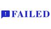 Printtoo Failed Self Inking Rubber Stamp Pre-Inked Office Stamp- Home Office Business Stationery, Black- 42 x 9