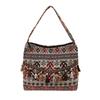 New shoulder bag ethnic style bag women's 2025 new bohemian style tassel large capacity tote bag women's bag