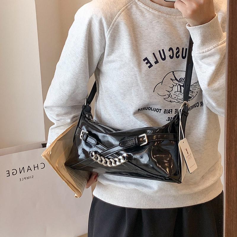 Ielgy Fashionable One-Shoulder Underarm Bag High-End Western Style Messenger Bag