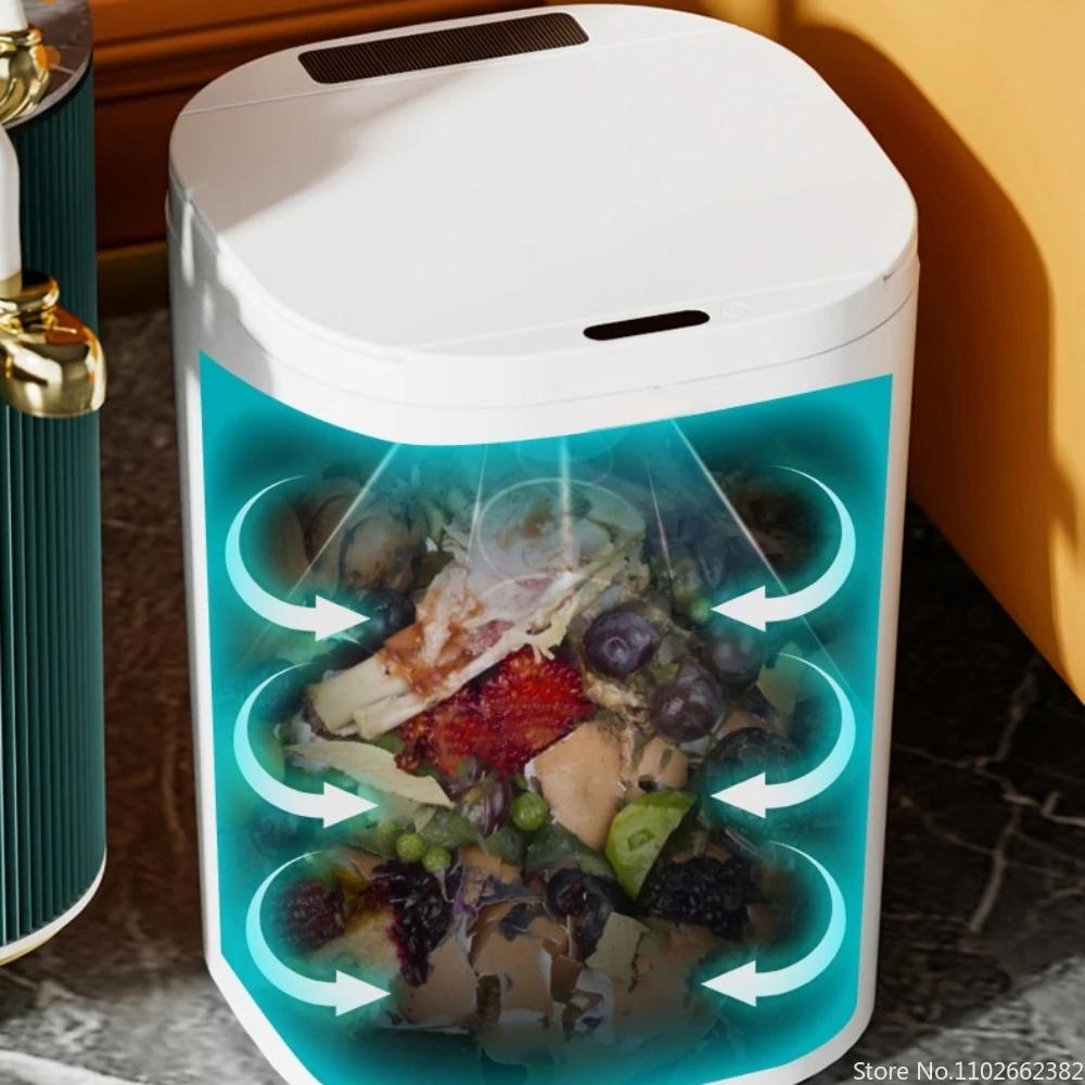 14L Inteligentní odpadkový koš pro světelnou sterilizaci nabíjení světelnou energií indukční koupelna obývací pokoj velká kapacita ložnice koupelna