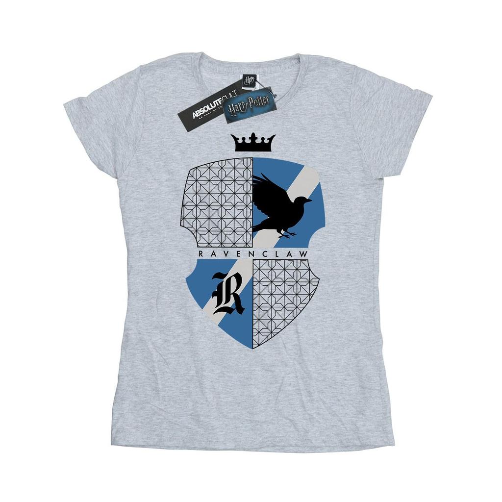 Harry Potter Womens/Ladies Ravenclaw Shield Cotton T-Shirt