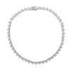 5A Iced Out Bling Rectangle Cz Tennis Necklace for Women 16" 18"