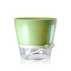 Drainage Hole Self Watering Flower Pot Plastic Resin Material Transparent Plant Pot  Home Planters