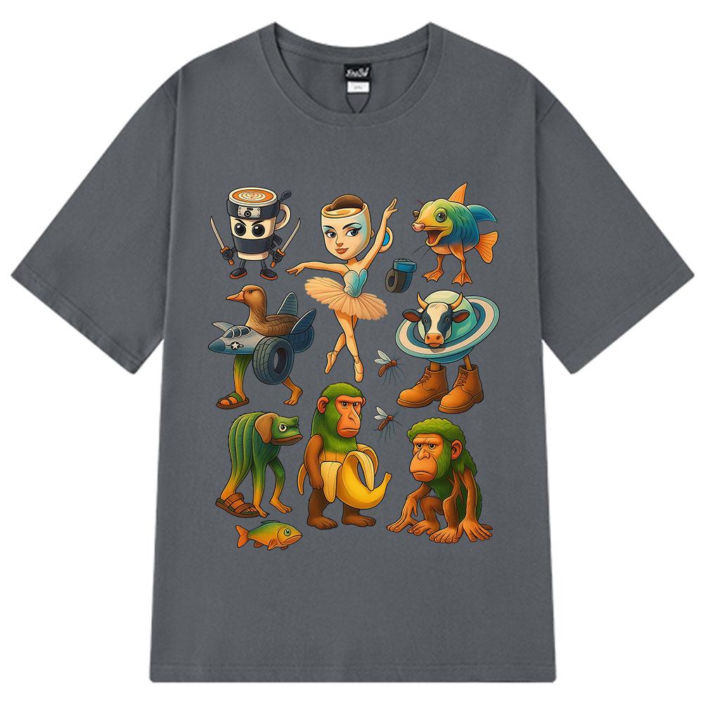 Italian Brainrot Funny Meme Graphic T-shirt Tralalero Tralala Tung Tung Tung Sahur Ballerina Capuchina Brr Brr Patapim T Shirts