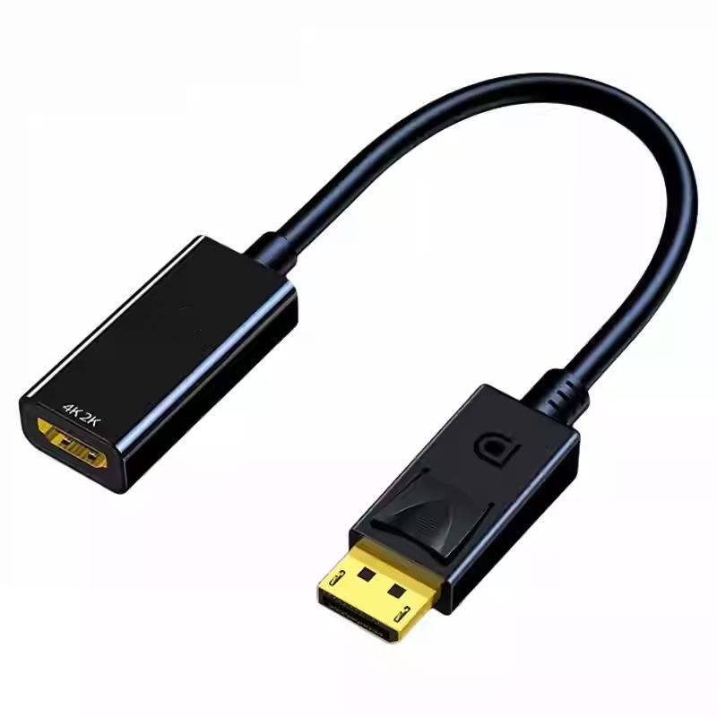 

1 шт. Кабель-адаптер Displayport 4K к HDMI-совместимому видео и аудио для ПК, компьютера, HDTV, проектора, кабель-конвертер DP к HDMI
