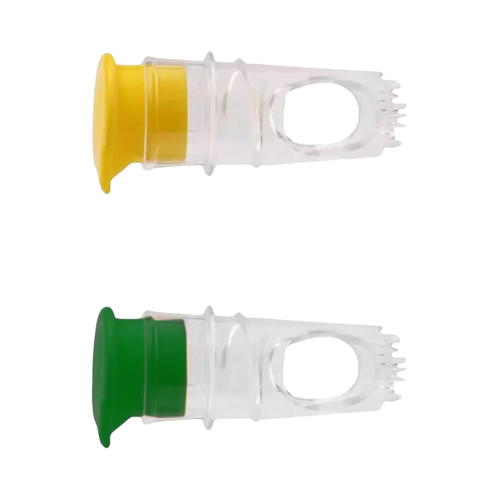 

Set of 2 Easy to Clean Plastic Lemon Juicer Set for Quick and Easy Citrus Juice Extraction at Home or On the Go серый