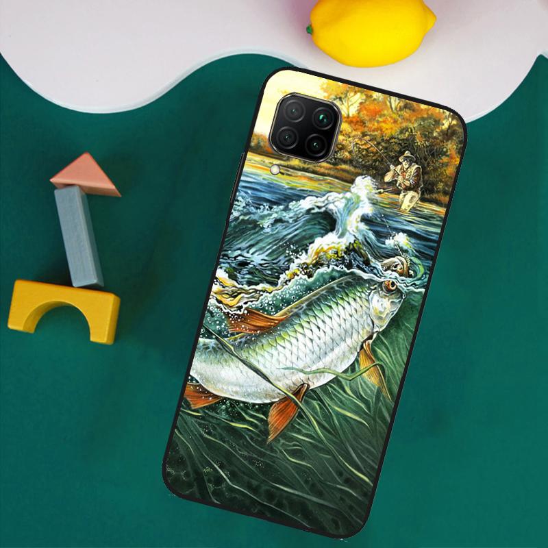Fish Fishing For Huawei Nova 11i 12s 12i 8i 7i Y73 Y70 Y90 Y60 Y72 Y61 Y91 9 10 SE P30 Pro P40 Lite Case