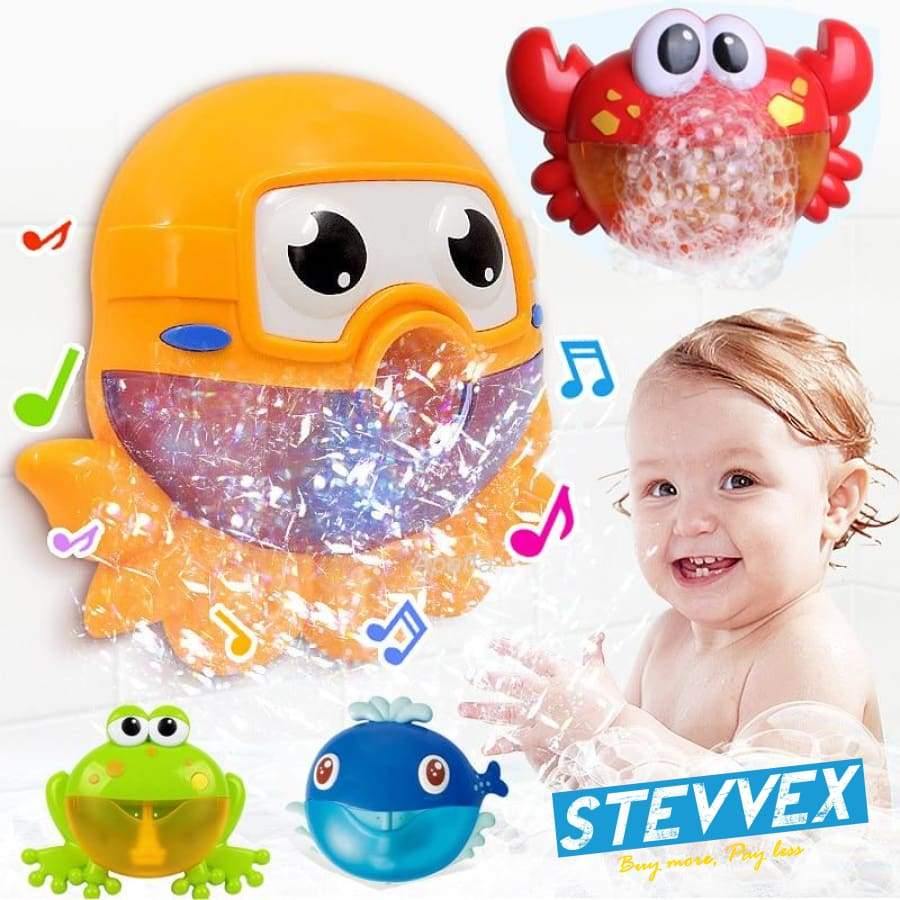 Buy Baby Bath Toys Bubble Machine Crabs Frog Music Kids Bath Toy