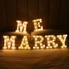 LED Letter Light Switch Design Waterproof Plastic Alphabet Letter Night Light Lamp for Party Club Bar
