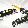 Laser Level Tool with Bubble Level & Ruler, Cross-Line Laser Level for Home Improvement, DIY, Tiling, Hanging & Measuring