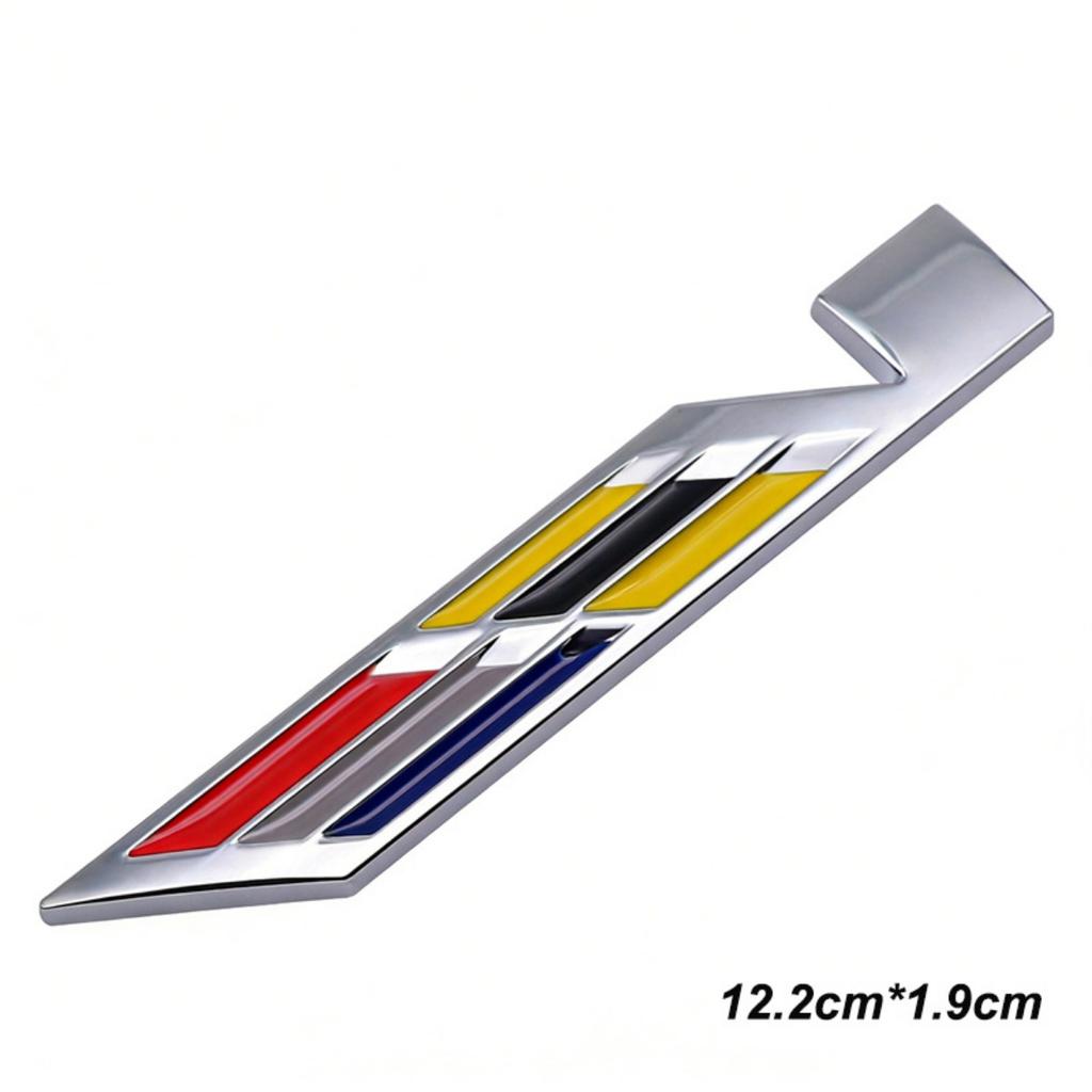 3D Metal V Logo Badge Sticker Front Grill Side Fender Rear Trunk Emblem Decal