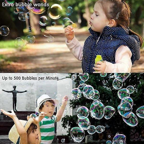 Frog Bubble Machine with 2 Bottles of Liquid, Automatic Bubble Blower Toys Garden Game Bubble Blower for Kids Boys Girls Baby Toddlers Gfit