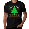 Periodic Table Christmas Tree Reindeer Ho Ho Ho TShirt Big Size Crew Neck TShirt