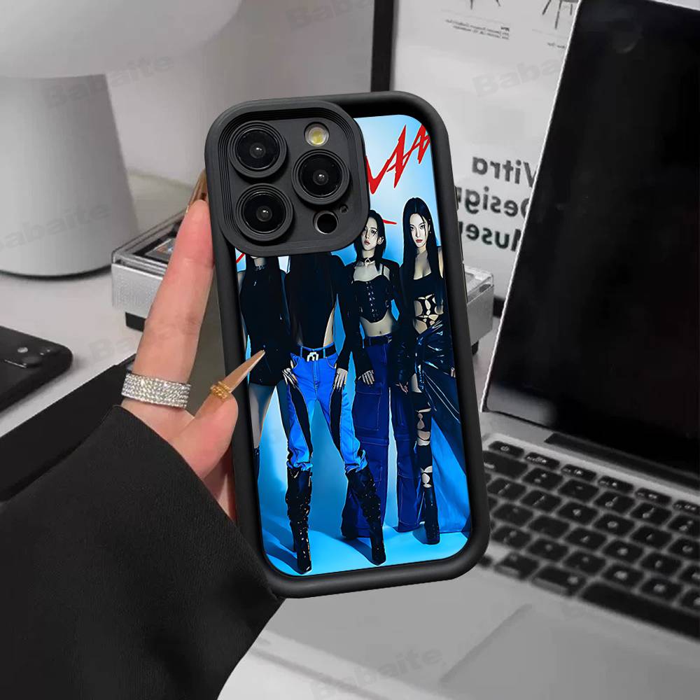 KPOP A-aespa Phone Case For IPhone 17 16 15 13 11 12 14 Pro Max Plus Silicone Cover Shell