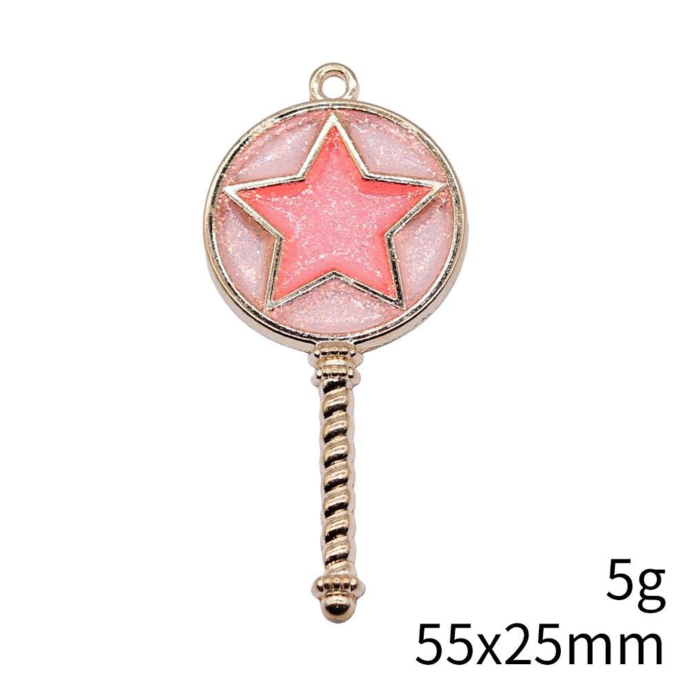Mother's Day Charms For Nails Pentagram Moon Enamel Charms Pendant Art Supplies Pendant Accessories