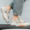 Fashion Summer Breathable Men's Vulcanized Shoes Comfortable Lace-up Outdoor Running Shoes 2025 New Mesh Casual Sneakers Tenis Masculino