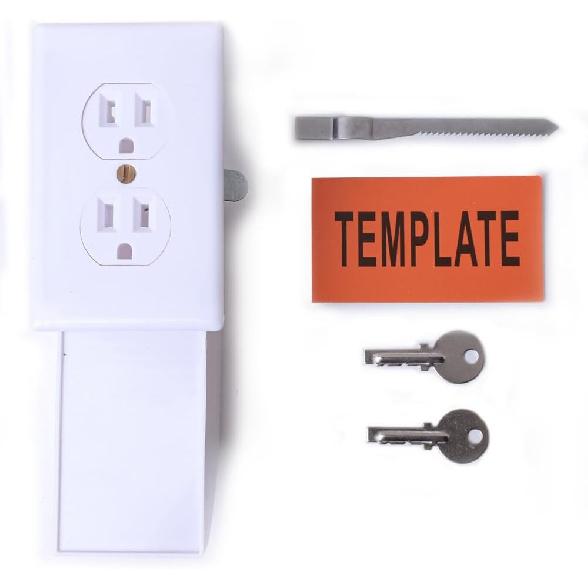 Wall Socket Diversion Safe- Hidden Diversion Safe (Simple tall, Magnetical