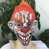 Halloween Haunted House Scary Latex Headgear Flame Clown Male Mask Party cosplay Dress up props